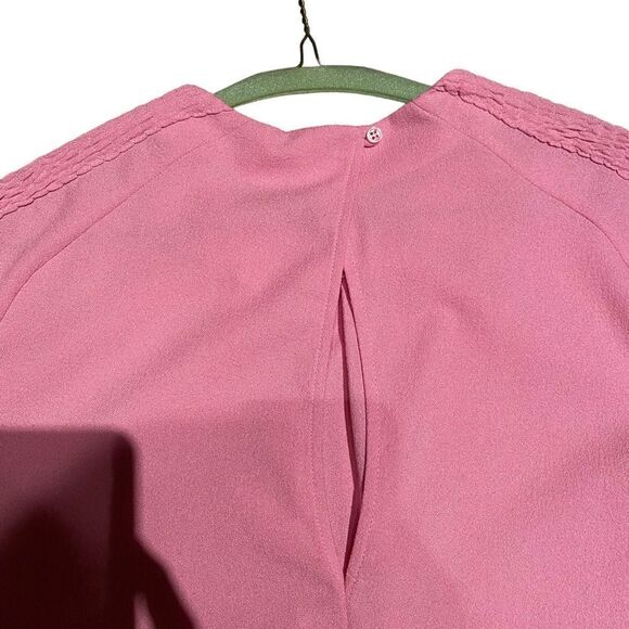 EUC Zara Top in Pink with Ruffles on Shoulders - Picture 7 of 7